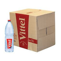 Eau Vittel - Carton de 15 bouteilles de 1 litre