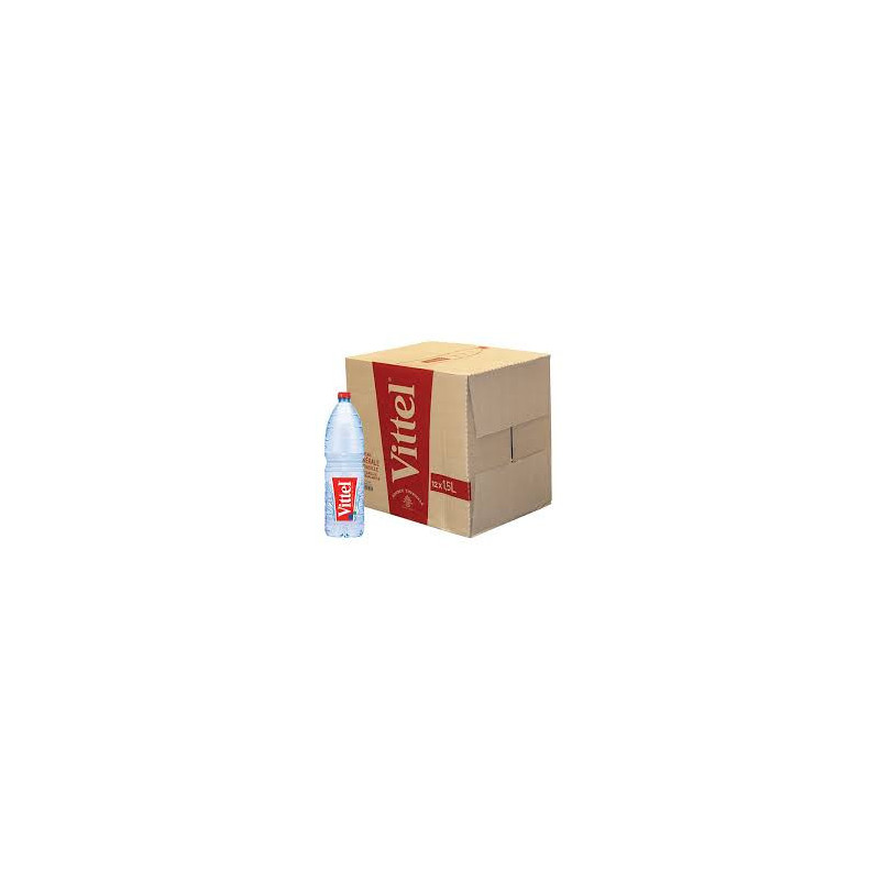 Eau Vittel - Carton de 15 bouteilles de 1 litre